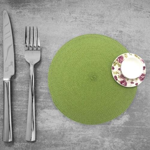 Table Mat Reusable Waterproof Round Tea Coffee Cup Coasters for Cafes