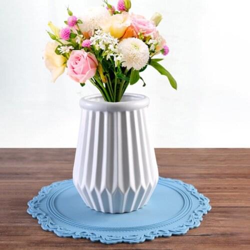 Table Mats For Dining Table Heat Resistant Silicone Mat Drink Cups Coasters Northern Europe Macrame Cup Embossed Heat Insulation