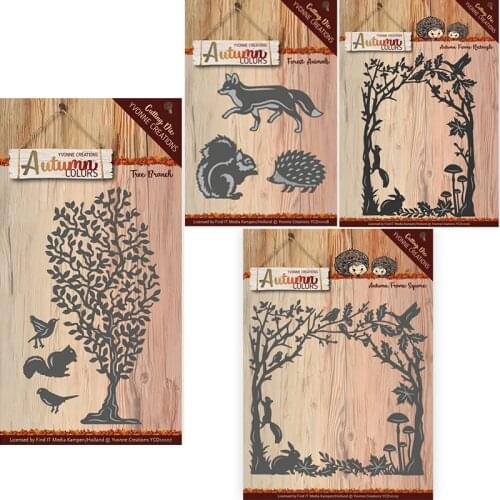 Piggy Craft metal cutting dies cut die mold Squirrel animal autumn frame Scrapbook paper craft knife mould blade punch stencils