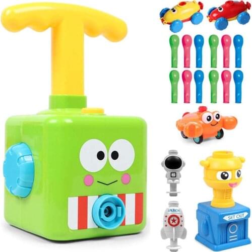 Cute Balloon Powered Car Balloon Science Experiment Toy Educational Fun Early Childhood Education Gift