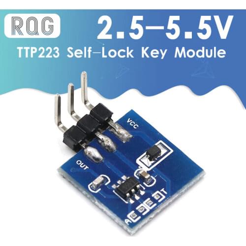 DIY Kit Parts TTP223 Module Capacitive Touch Switch Button Self-Lock Key Module 2.5-5.5V