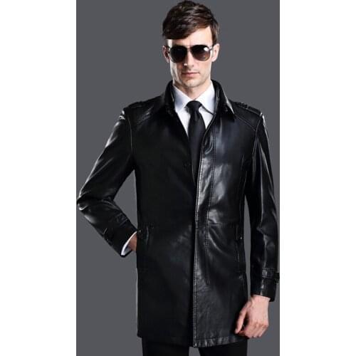 PU Winter Men Autumn Leather Jacket Brand Clothing Casual Velvet Jaqueta Couro Masculino Plus Size 5XL HJ522