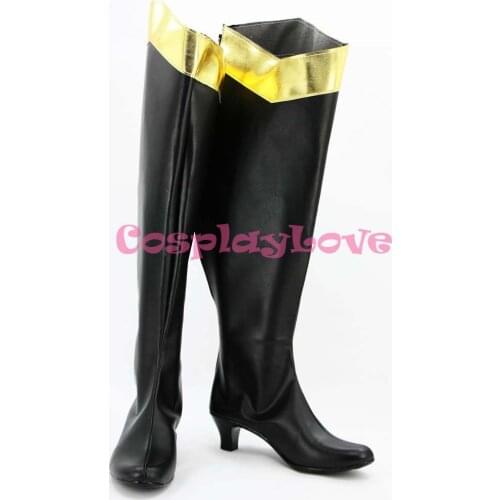 Newest Custom Made American Movie X-men Ororo Munroe Cosplay Shoes Long Boots For Christmas Halloween Festival CosplayLove