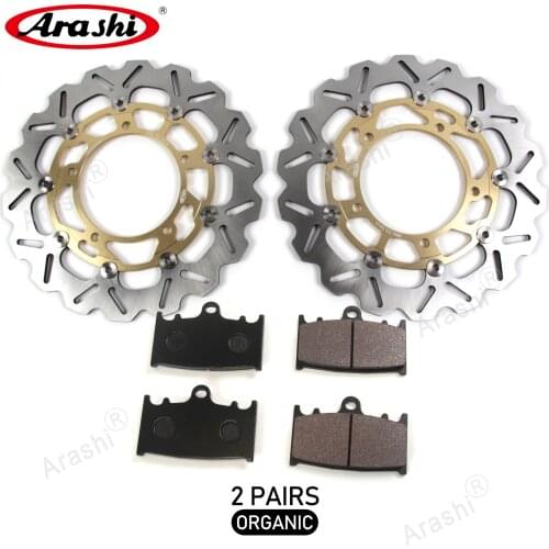 ARASHI For SUZUKI GSF BANDIT 650 ABS 2011 CNC Front Brake Disks Rotors Disc Brake Pads Motorcycle GSF650 - ABS