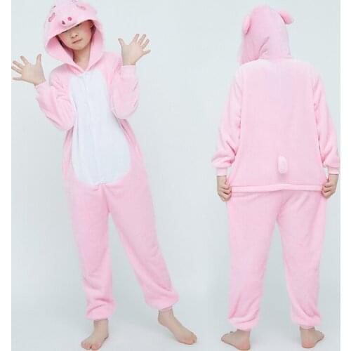 NEW Kids Boys Girls Flannel Cartoon Pajamas Set Animal Pegasus Unicorn Pig Pyjamas For Children Winter Animal Sleepwear Onesies