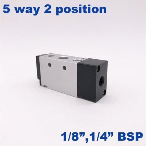 GOGOATC Pneumatic air valve airtac type 4A110-06 1/8" 4A210-08 Port 1/4 inch BSP 5 way air control valve