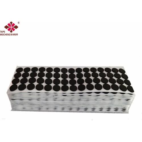 18mm Diameter Round EVA Black 2mm Thick Foam Backing 3M Double-Sided Tape High Temperature Shockproof Non-Slip Gasket