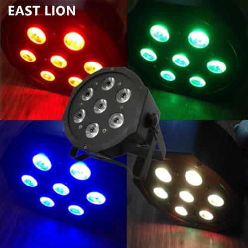 Mini Portable 7CS Colorful Mixed Par Led Rgbw Dmx Wash Flashing Light Professional Lighting Backlight Disco Lights Bulb For Home