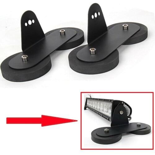 Rubber Magnet Disc Strong Magnetic power Car Auto Spot lights holder stand Roof Led bar Mounting bracket for led Work lights
