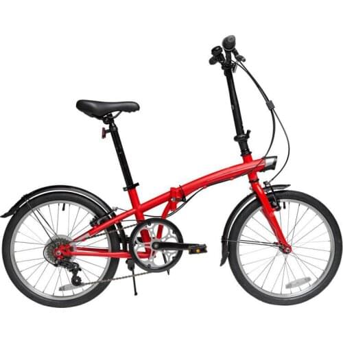 Folding Bicycle 20 Inch Ultra-light Portable Adult Bicycle Small Variable Speed Folding Bicycle for Men Women