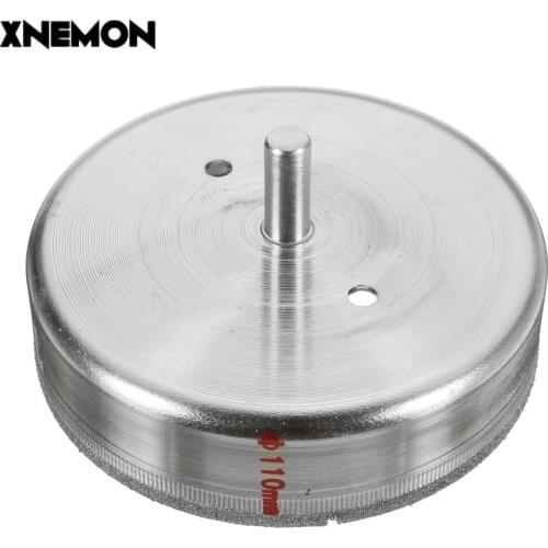XNEMON 1PC 110mm 4 3/8'' Inch Diamond Coated Drill Bit Hole Saw Core Drills Marble Tile Suitable for Use In Drill Hole on Glass