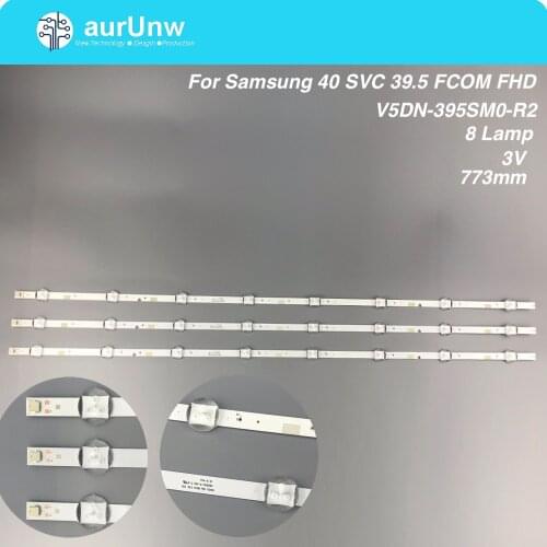 3pcs LED backlight strip for Samsung UE40J5200AW UE40J5200 V5DN-395SM0-R2 R3 BN96-37622A LM41-00355A 00121X 2015 SVS39.5 FCOM