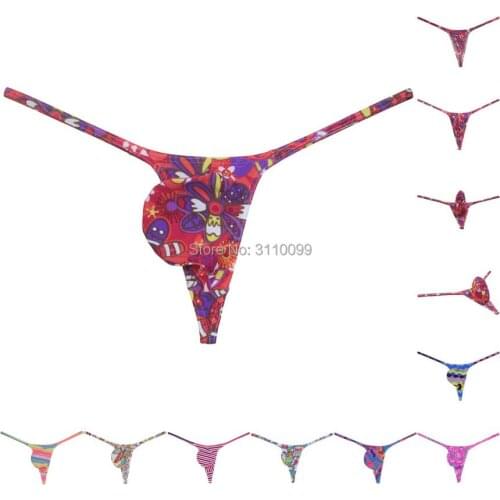 6-PCS Mens Slim Cut Micro cooler Thong Underwear String Pouch Bikini Swim Bulge T-Back Hipster Tangas
