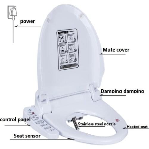 WC Toilet Seat Cover Smart Bidet ass tapa wc sitz bidet toilet seat heated lid washlet toilets Bathroom Warm toiletbril clean