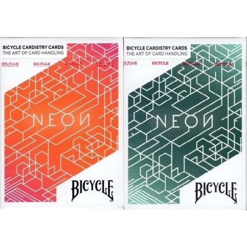 Bicycle Neon Playing Cards USPCC Cardistry Deck USPCC Poker Size Magic Card Games Magic Tricks Props for Magician