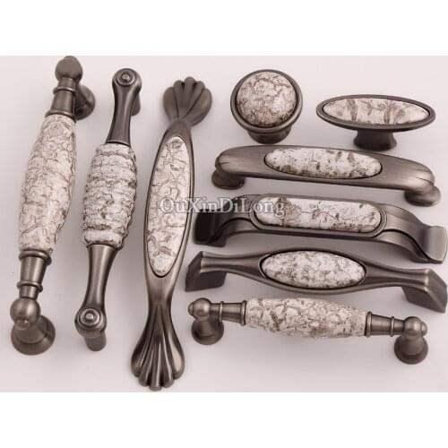High Quality 10PCS Furniture Handles European Rural Style Drawer Wardrobe Cupboard Kitchen Cabinet Door Pulls Handles & Knobs