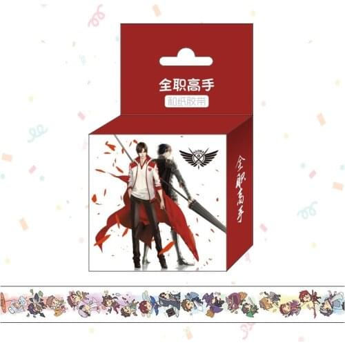 1.5cm*5m Anime The Kings Avatar Cartoon Washi Tape Adhesive Tape DIY Scrapbooking Sticker Label Masking Tape
