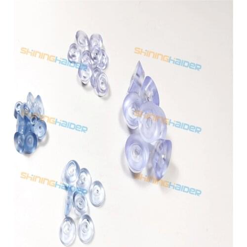 100PCS diameter 17mm 100PCS 19mm 32PCS 27mm transparent round rubber foot without bolt for table chair non-slip rubber feet