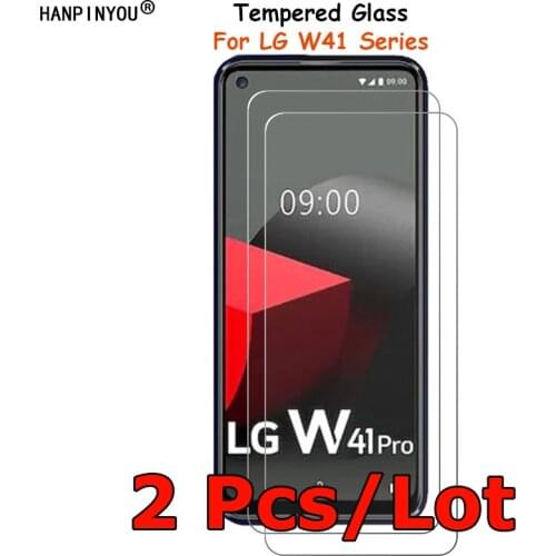 2 Pcs /Lot For LG W41 Pro Plus 6.55" Tempered Glass Screen Protector Explosion-proof Protective Film Toughened Guard Shield