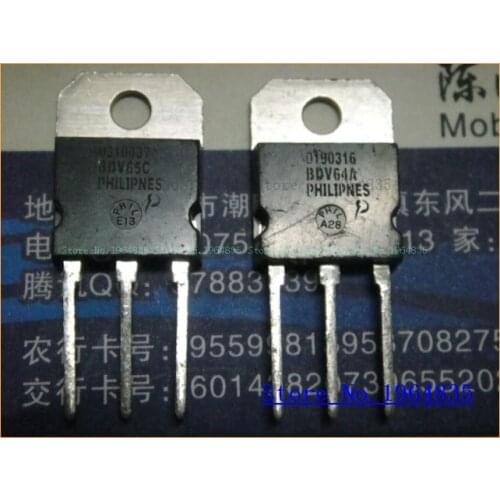 2pcs/lot=a pair BDV65C BDV64A TO-3P