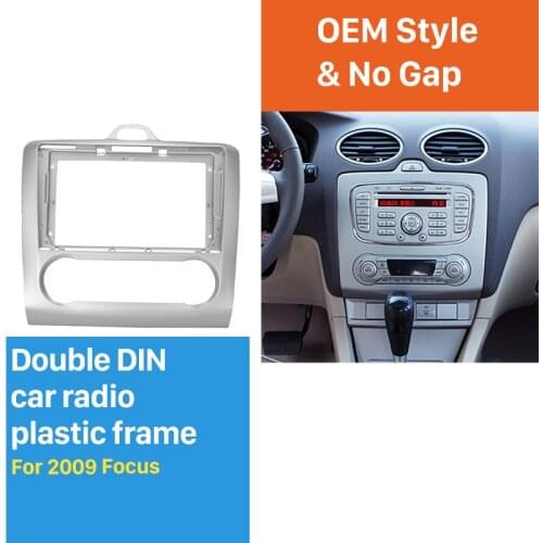 2Din Fascia Car Radio Frame 9 Inch For Ford Focus 2009 Dash Mount Kit Trim Panel Radio Installation