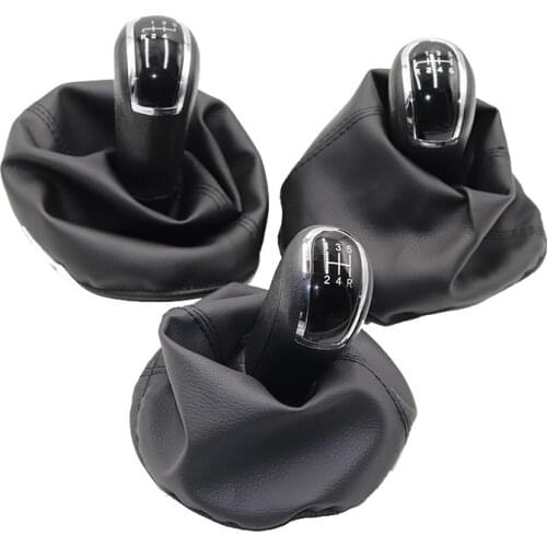 5/6 speed Leather Car Gear Shift Konb Gaiter Shifter Knob For Mercedes Benz C-Class W203 S203 / W202 BJ (93-01)/ A-Class W168