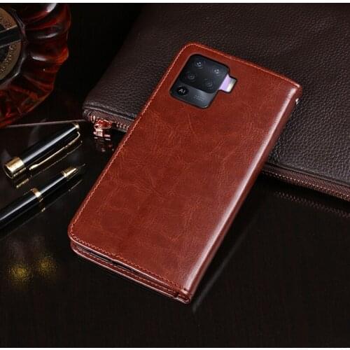 Case For OPPO Reno 5 Lite Case Cover High Quality Flip Leather Case For OPPO A94 4G Cover Capa Phone bag Wallet