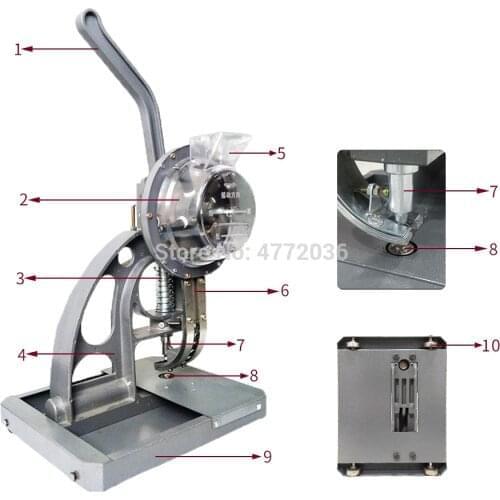 D03 New Design Semi-auto Buttonhole/ Eyelet/ Rings Punching Machine made in China