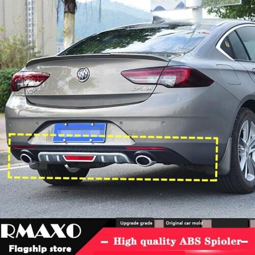For Opel Insignia Body kit spoiler 2017-2019 For Opel Insignia ABS Rear lip rear spoiler front Bumper Diffuser Bumpers Protector