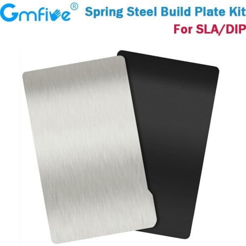 GmFive Steel Sheet Flexible Build Plate Removal Spring Steel Sheet+Magnetic For DLP/SLA ANYCUBIC Mono X CREALITY 3D Printer Part