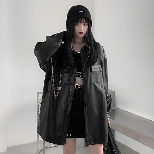 LSHITT Women's Leather Jackets