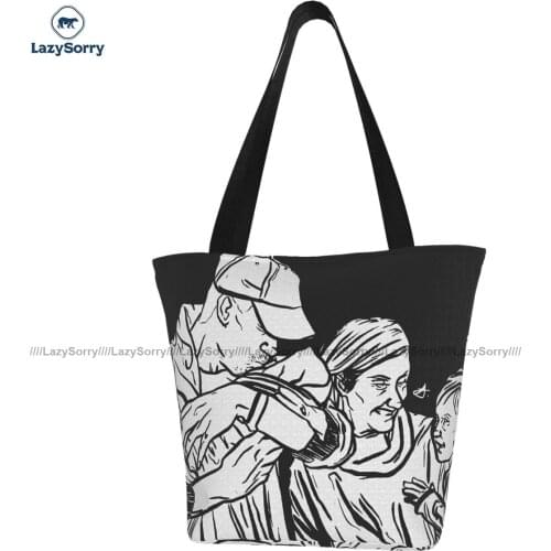 My Chemical Romance Shopping Bag Shopping Woman Handbag Bulk Aesthetic Polyester Bags