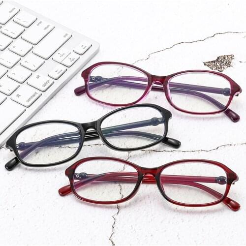 Zilead Oval Anti Blue Light Reading Eyeglasses Magnification Eyewear Presbyopic Glasses Computer Glasses +1.0+1.5+2.0 to +4.0