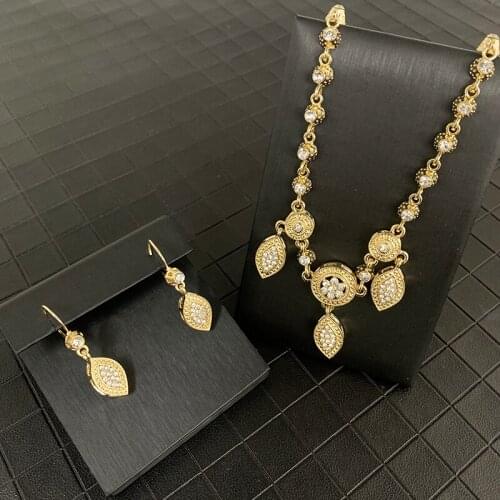 Popular Algerian Wedding Bride Gold Tiara Ethnic Womens Hair Ornaments Tiara Jewelry Bride Necklace