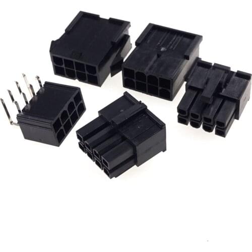 4.20 mm 4 8 4+4 Pin Male Female Housing PC computer ATX CPU PSU EPS12V Mainboard Motherboard Power Connector Plug Receptacle