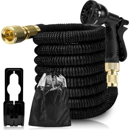 Garden Water Hose 25Ft-100Ft Garden Hose Expandable Magic Water Hose with Spray Gun Flexible Hoses Pipe Watering Connector D30