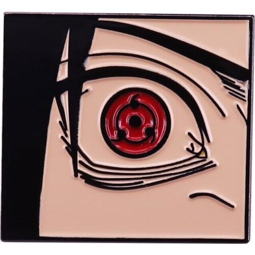 Sasuke Uchiha Sharingan Brooch Japan Anime Manga Lovers Perfect Addition