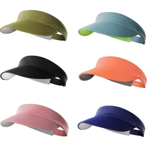 Women Men Empty Top Sun Hat Sports Cap Casual Topless Multicolor Adjustable for Seashore Camping Daily Accessory