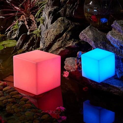 Remote Control LED Garden Light Night Lights Waterproof Outdoor Square Landscape Lawn Lamp Wedding Party Garland Holiday decor