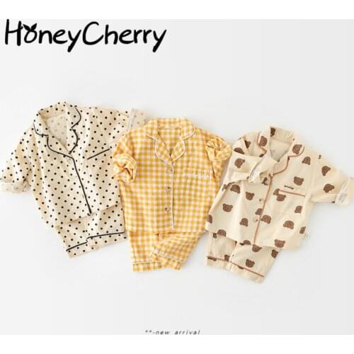 Spring new Korean version of cute long-sleeved two-piece home service for infants and toddlers baby girl clothes