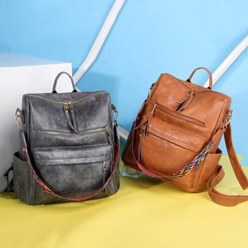 Womens Waterproof Backpack Large Capacity Weekend Overnight Supplies Storage Zipper Pocket Wallet Umbrella Organizer Accessory