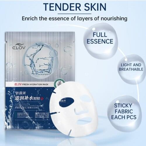 ELOV Fresh Hydration Facial Mask Moisturizing & Whitening Skin Care Plant Essence Face Mask 10PCS
