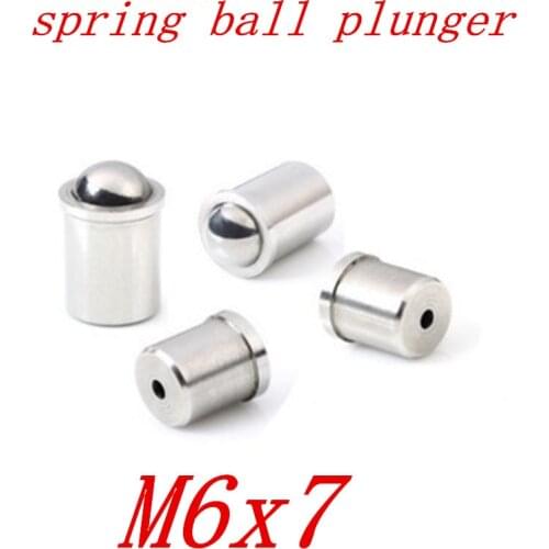 20PCS M6*7 Stainless steel ball spring plunger