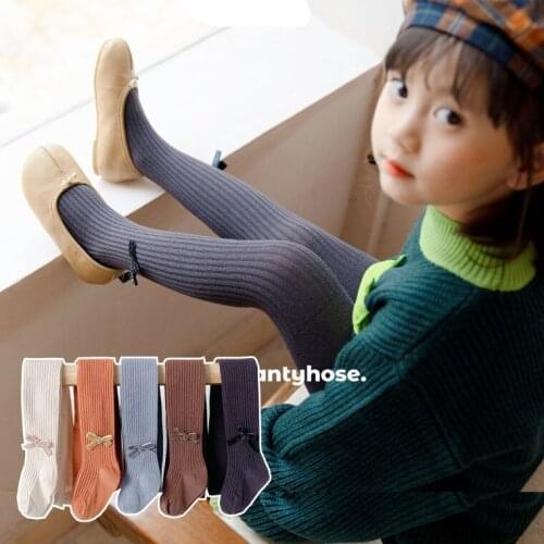 2021 Baby Tights Bowknot Pants Pantyhose Girl Princess Lovely Stocking Children Bar Feet Pantyhose Girl Princess Tights collants