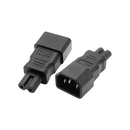 AC adapter AC convert IEC C14 to C7 power adapter C14/C7 IEC C7 to C14 plug adapter IEC 3Pin Female to 2Pin Male