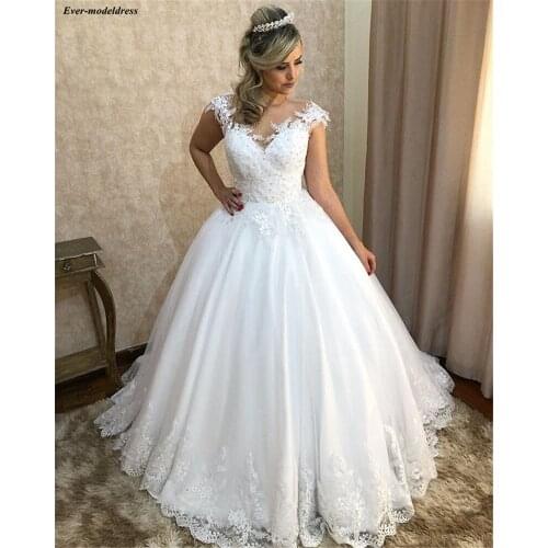 Princess Ball Gown Wedding Dresses 2020 Lace Appliques Beaded Corset Back Bride Dress Bride Gowns Vestido De Noiva