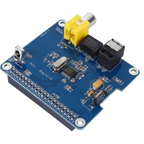 HIFI DiGi+ Digital Sound Card I2S SPDIF Optical Fiber for Raspberry Pi 3 B Plus / 3B / Pi 2 Model B and B+ / A