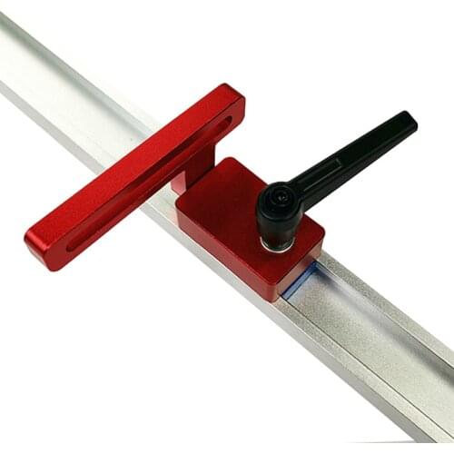 Woodworking Tools Aluminium Alloy T-track Slot Miter Track Jig Fixture T-Slot and Track Stop for Carpenter Manual Router Table