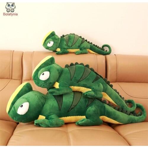 BOLAFYNIA Children Plush Stuffed Toy chameleon Baby Kids plush Toy for Christmas Birthday Gift 90cm