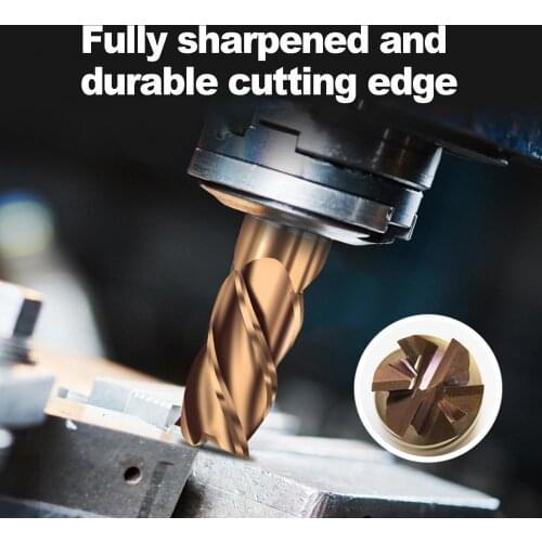 1/1.5/2.5/3/3.5/4mm 55 Degree 4-flute Tungsten Steel End Mill Milling Cutter